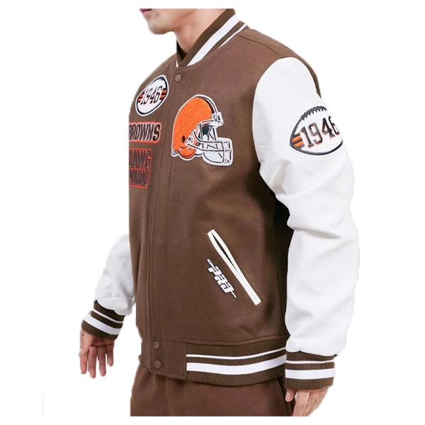 Cleveland Browns Mash Up Varsity Jacket