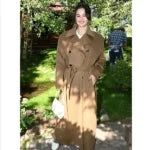 Selena Gomez Brown Trench Coat