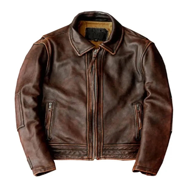 Adventure Bound Brown Leather Jacket