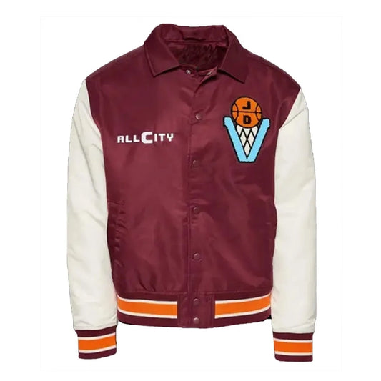 All City Basketball Maroon Varsity Jacket
