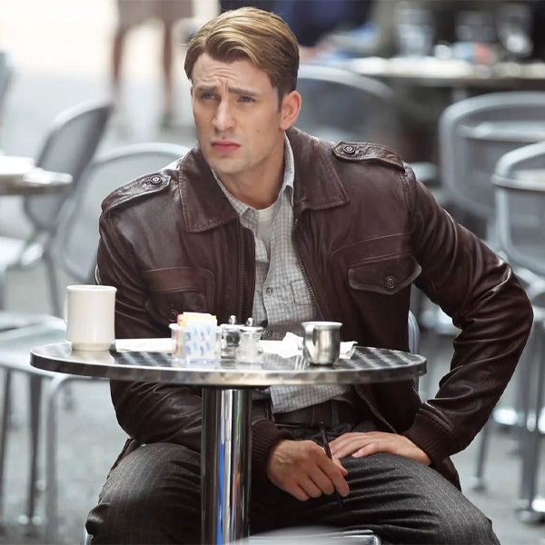 Chris evans brown jacket