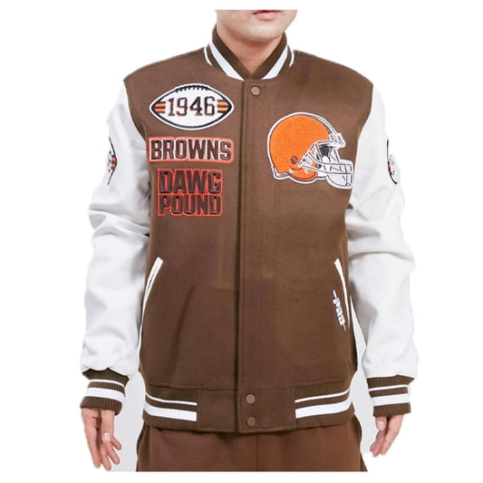 Cleveland Browns Mash Up Varsity Jacket