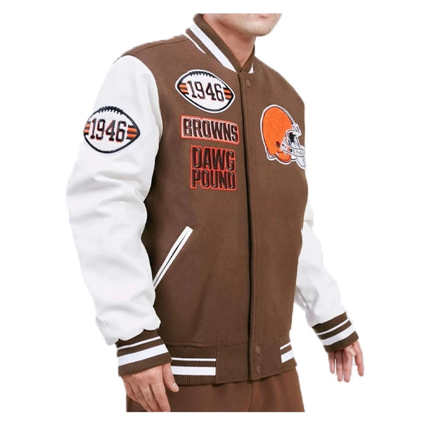 Cleveland Browns Mash Up Varsity Jacket