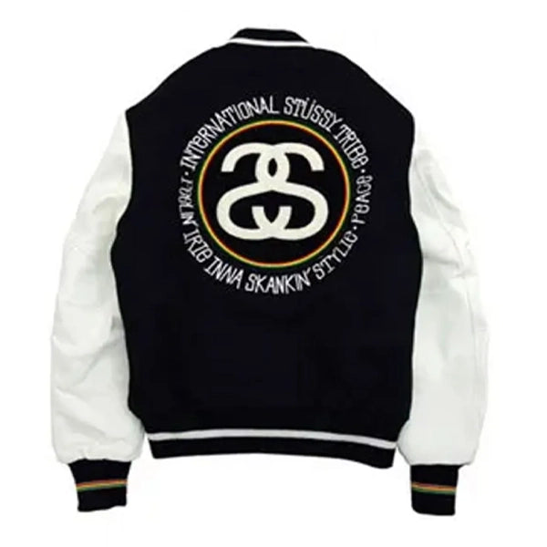 International Stussy Tribe Letterman Jacket