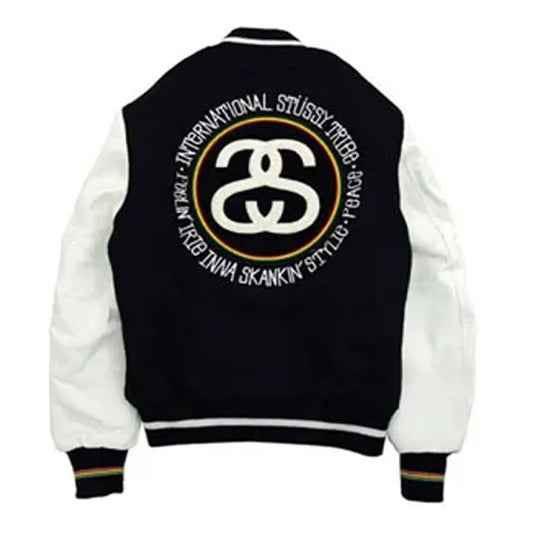 International Stussy Tribe Letterman Jacket
