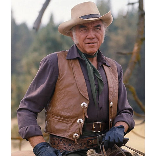 Lorne Greene Bonanza Leather Vest